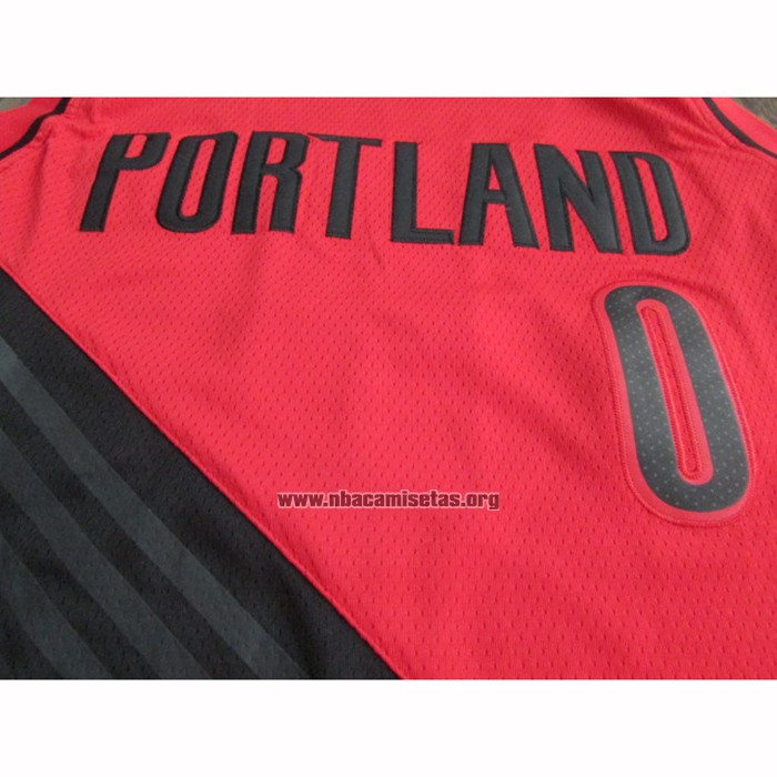 Camiseta Portland Trail Blazers Damian Lillard NO 0 Statement 2019-20 Rojo